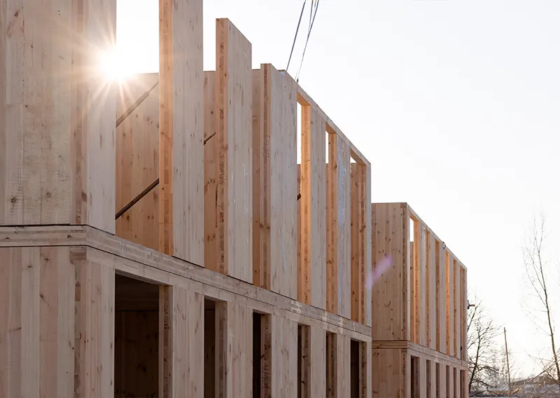 Budynki jednorodzinne w technologii drewnianego panelu CLT
